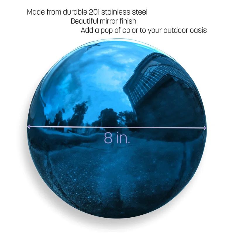 The Holiday Aisle® Champlain Metal Abstract Gazing Ball