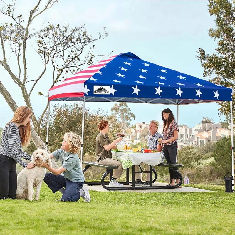 EAGLE PEAK Pop Up Canopies 10 Ft. W x 10 FT. D Metal Party Tent Canopy