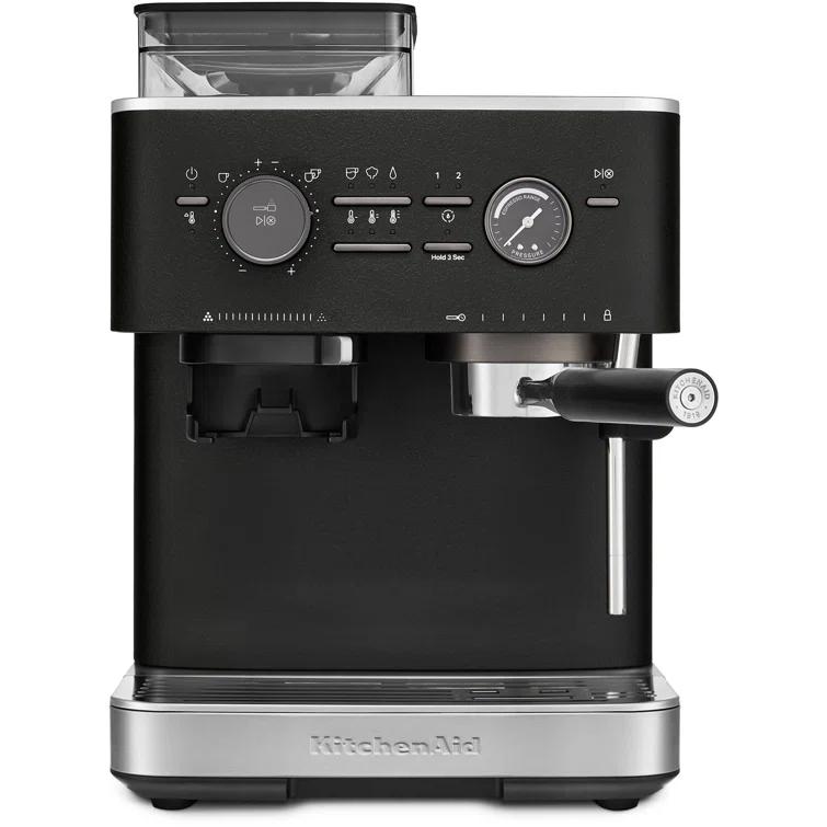 KitchenAid ® Semi-Automatic Espresso Machine in Cast Iron Black