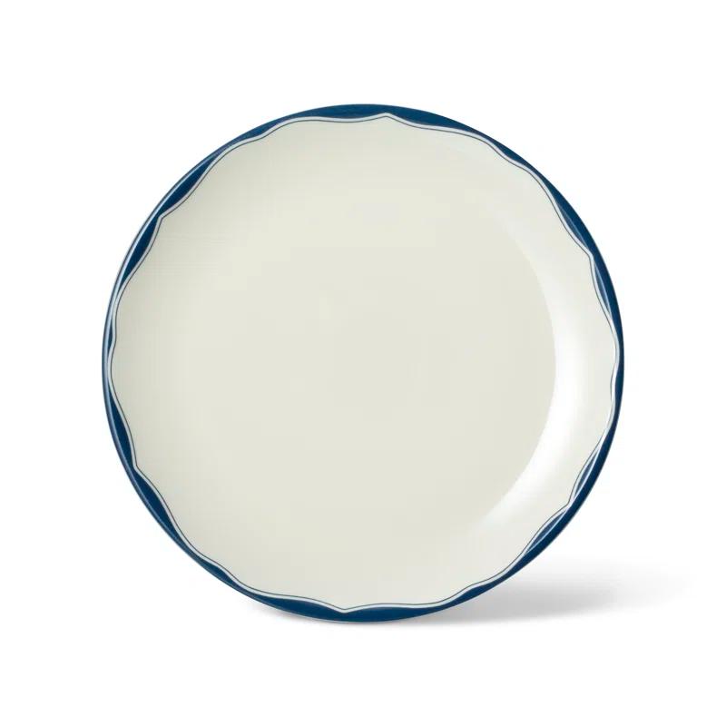222 Fifth 222 Fifth Brittany 12-Piece Porcelain Dinnerware Set - Service For 4, Plate & Bowl Set