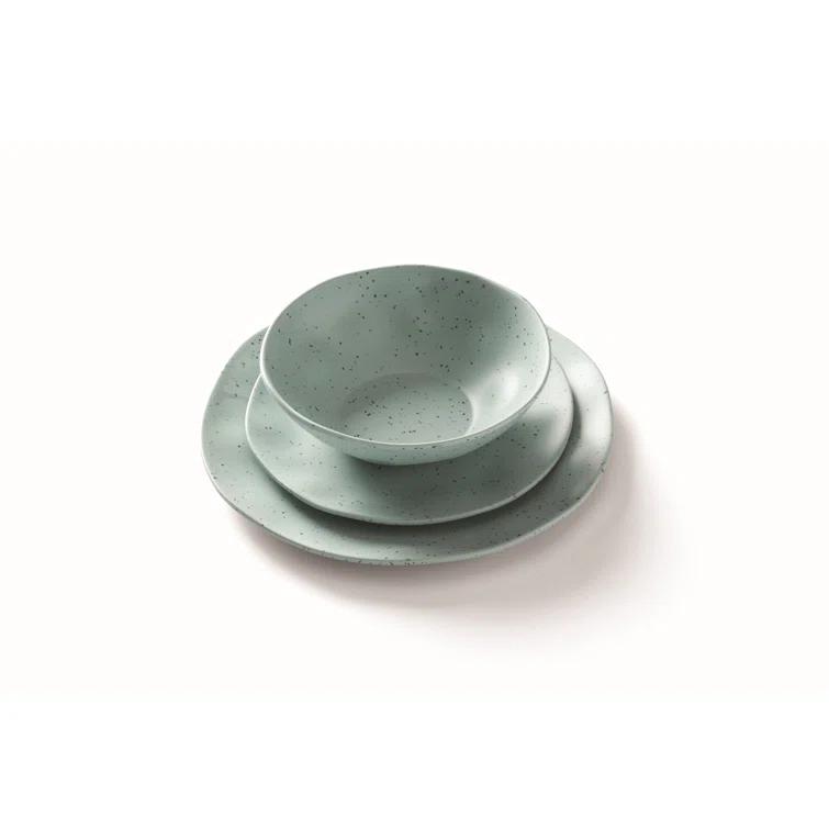 Oneida Terrazzo Melamine 12 Piece Dinnerware Set & Reviews | Birch Lane