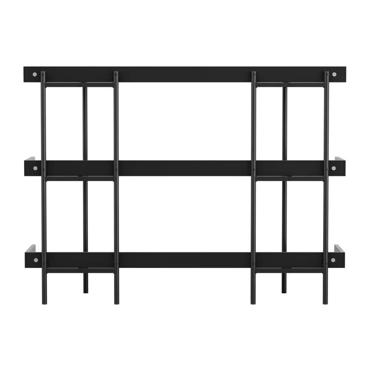 Martha Stewart Raines Martha Stewart Emmett 3 Shelf Storage Display Unit Bookcase with Metal Frame