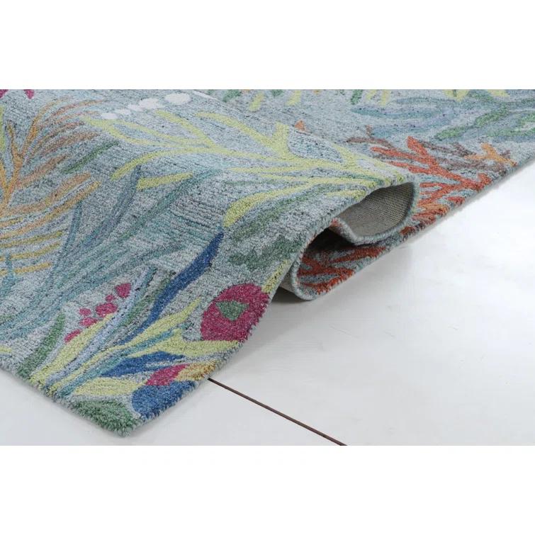 CompanyC Global Recycled Standard Reef Under the Sea Hand-Tufted Recycled Polyester Indoor/Outdoor Area Rug