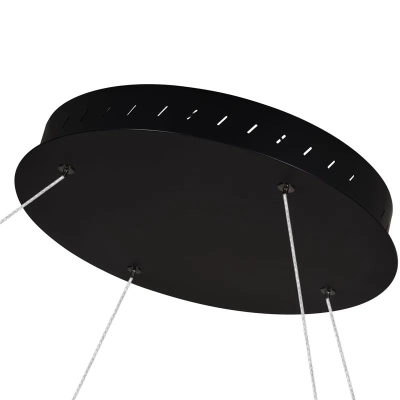 Tania 100-277V ETL Certified Integrated LED Height Adjustable Ring Chandelier