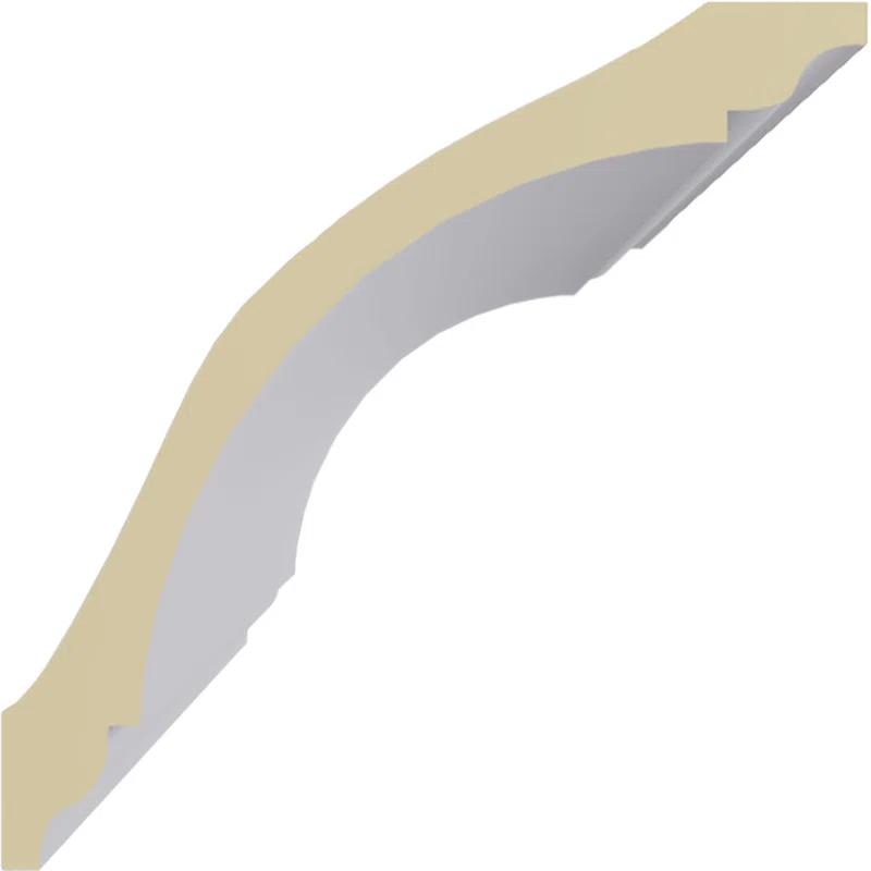 Ekena Millwork SAMPLE - Endurathane Dublin Crown Moulding, 8 3/4"H x 8 3/4"P x 12 3/8"F x 12"L, Factory Primed
