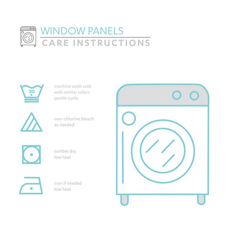 Lush Decor Weeping Flowers Polyester Room Darkening Curtain Pair (Set of 2)