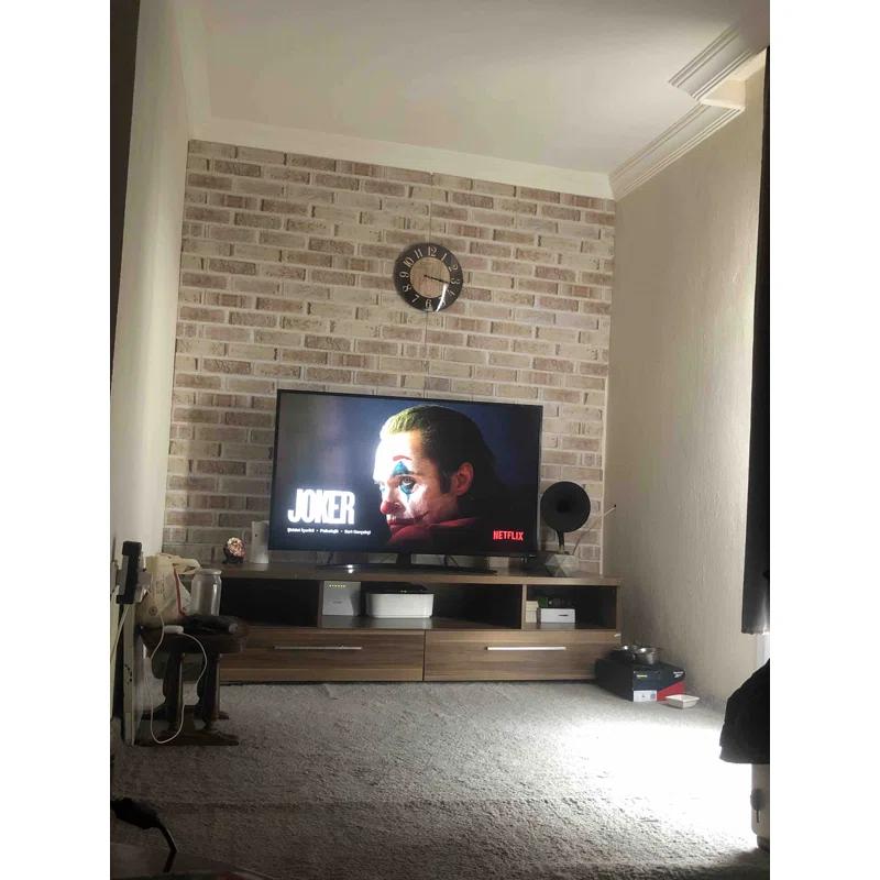 UPP Ultimate Premium Products 3D Brick Effect Wall Panels - Lightweight Styrofoam - Set of 9 Large Panels (20"x40") Covers 48 sq ft - Apply with Wall Adhesive - DIY Home Wall Cladding