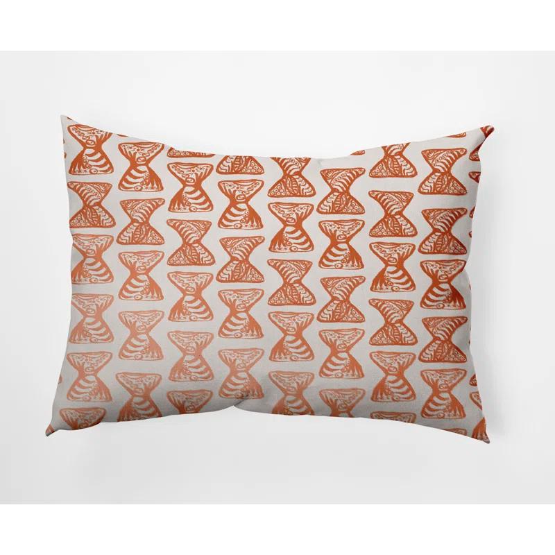 e by design Geometric Indoor/Outdoor Reversible Throw Pillow