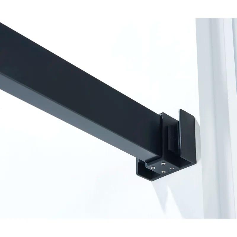 56-60 In. X 76 In Double Sliding Shower Door, 5/16 In Clear Tempered Glass Easy-Clean Coating Chrome