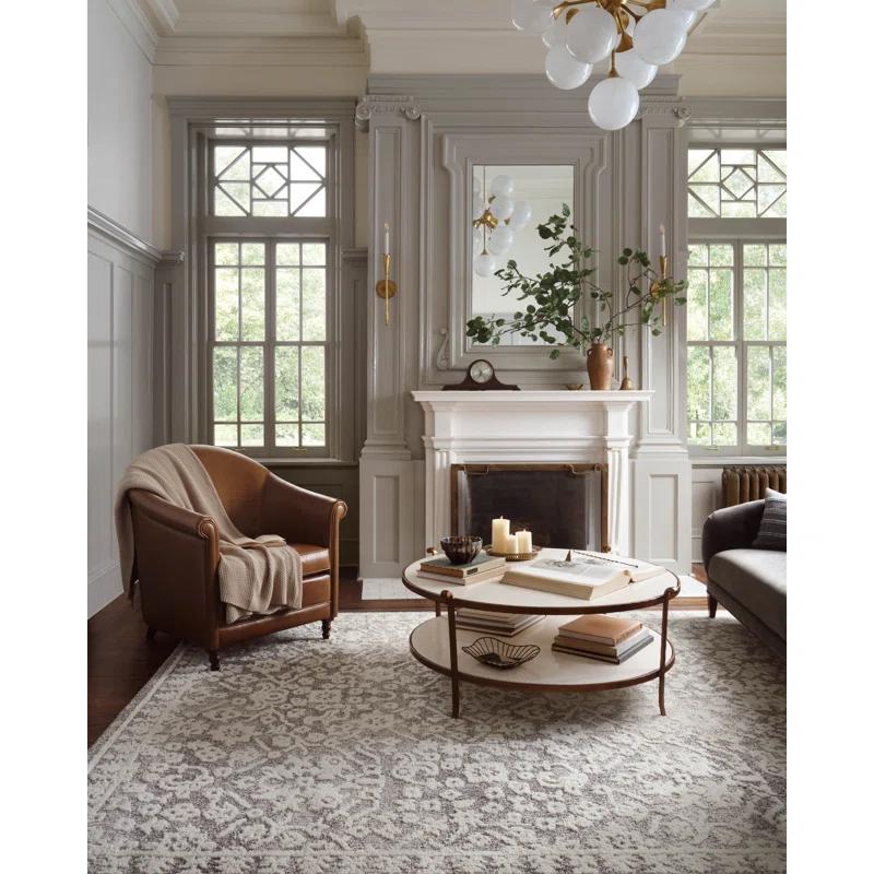 Magnolia Home by Joanna Gaines x Loloi Gigi Grey / Ivory Area Rug