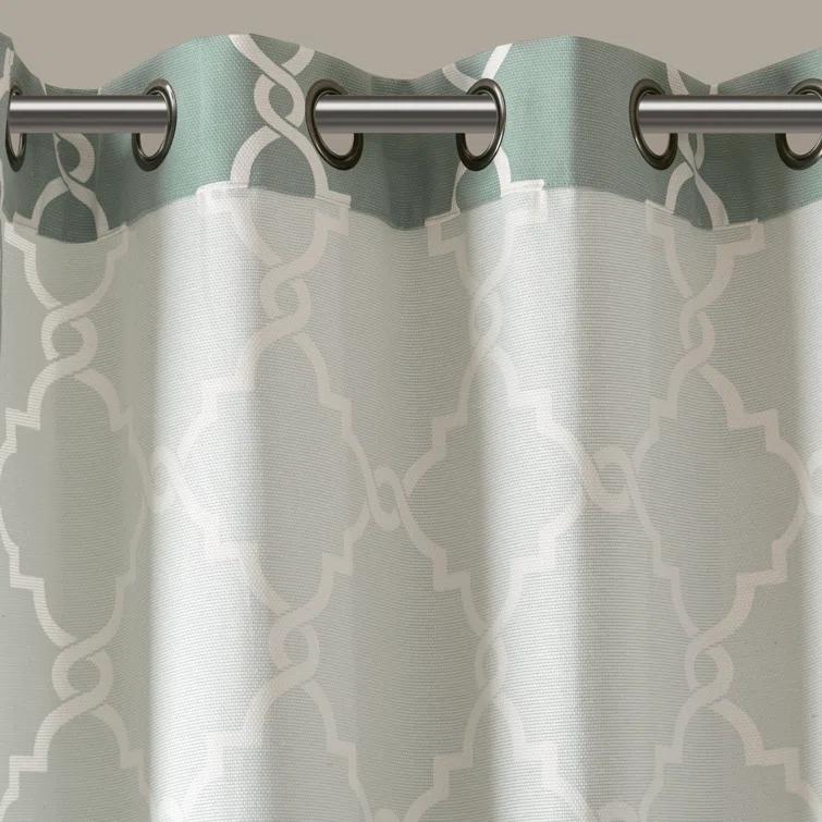 Madison Park Fretwork Print Grommet Top Single Window Curtain Panel & Reviews | Wayfair