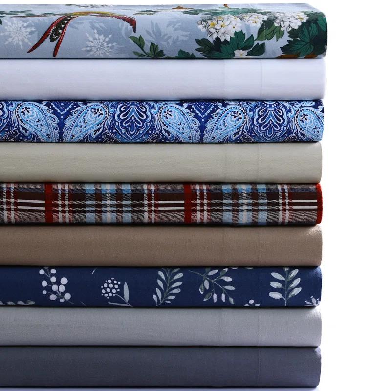 Azores Home Sofi Flannel Paisley Sheet Set