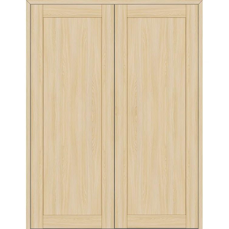 Belldinni 1 Panel Shaker Manufactured Wood Paneled Double Swing Interior Door