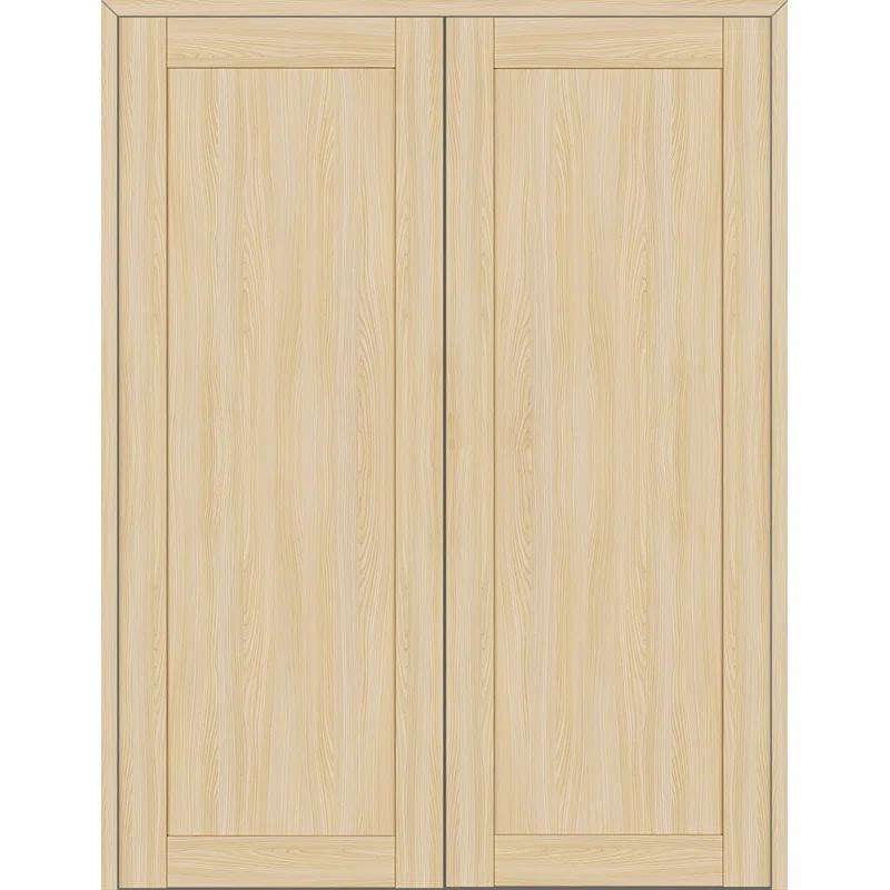 Belldinni 1 Panel Shaker Manufactured Wood Paneled Double Swing Interior Door