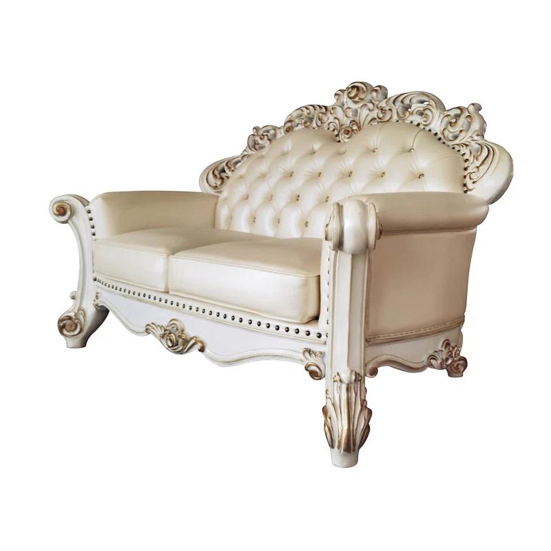 A&J Homes Studio Vendome 69.6'' Faux Leather Loveseat