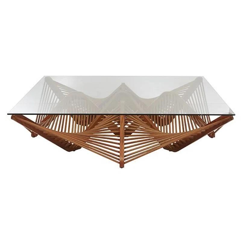 Oggetti Geo Glass Top Coffee Table