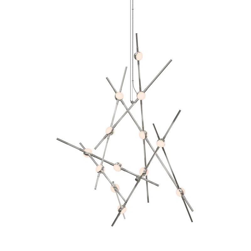 Constellation 13 - Light Dimmable LED Sputnik Modern Linear Chandelier