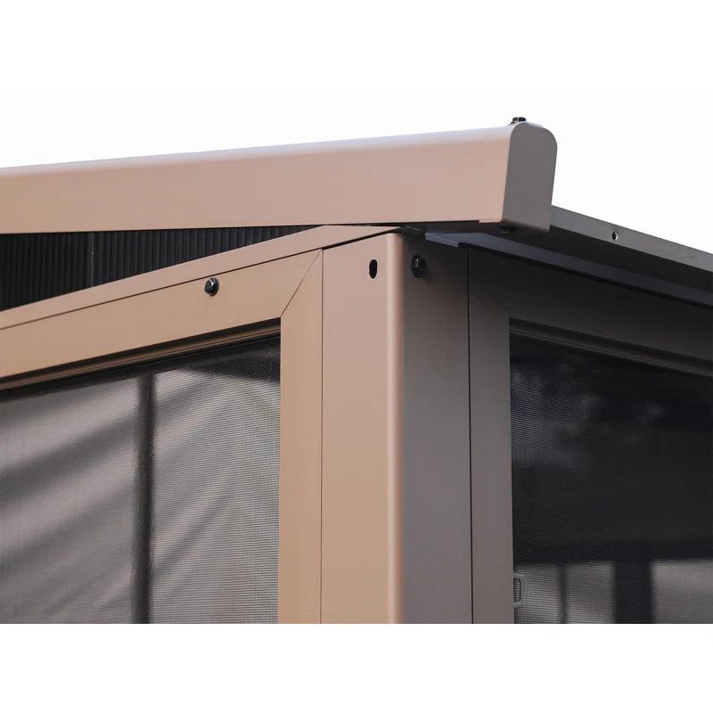 Gazebo Penguin Florence Wall-Mounted Solarium with Metal Roof