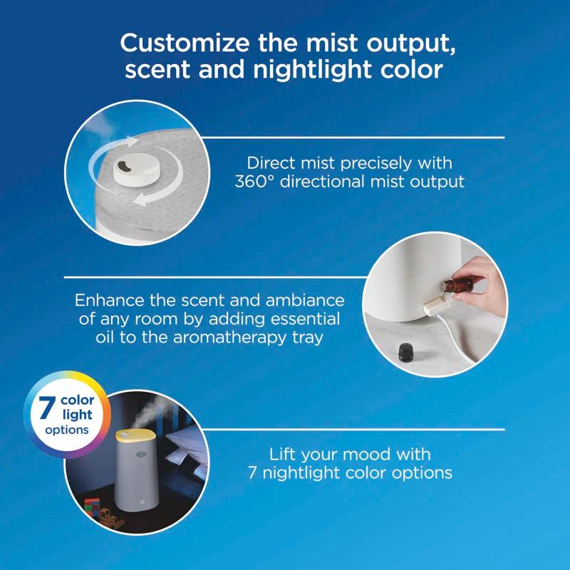 Clorox Clorox Cool Mist Ultra Clean Cool Mist Humidifier With UV Led Light