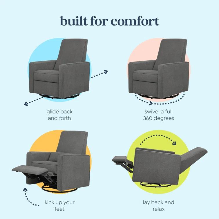 Piper Swivel Reclining Glider