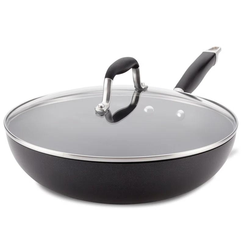 Anolon Anolon Advanced Bronze Hard-Anodized Nonstick Ultimate Pan with Lid, 12-Inch