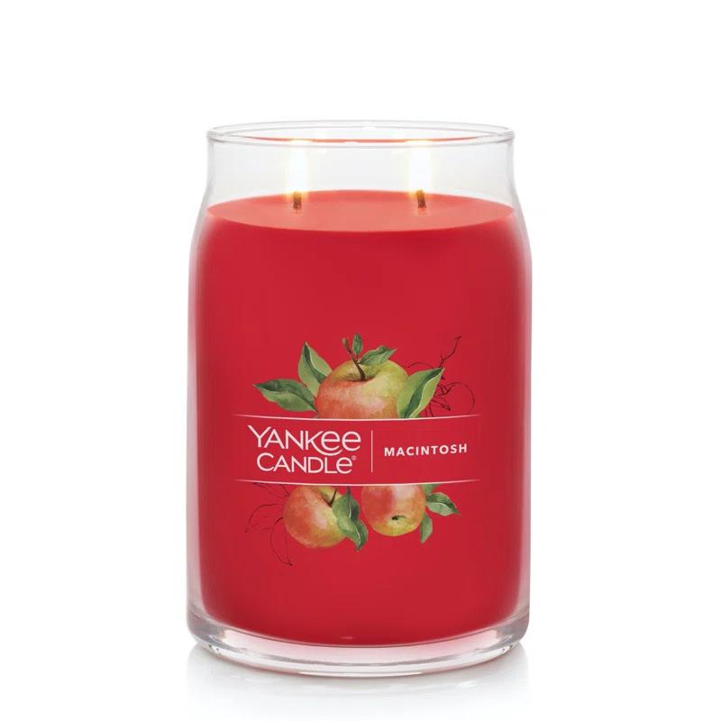 YANKEE CANDLE Signature Macintosh Scented Jar Candle