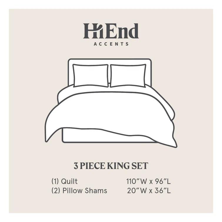 Paseo Road by HiEnd Accents Abbie Cotton Paisley Western Chic Casual Southwestern Reversible Quilt Set