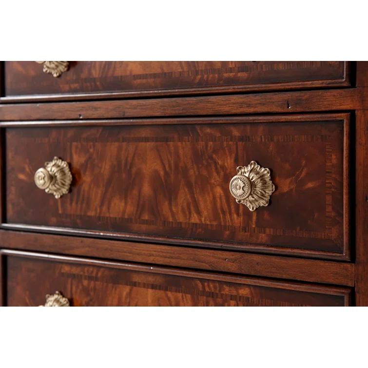 Regency Inspired Flame Mahogany & Rosewood Banded Sideboard
