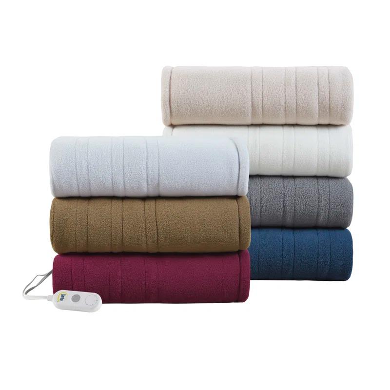 Serta Serta Fleece to Sherpa Heated Throw