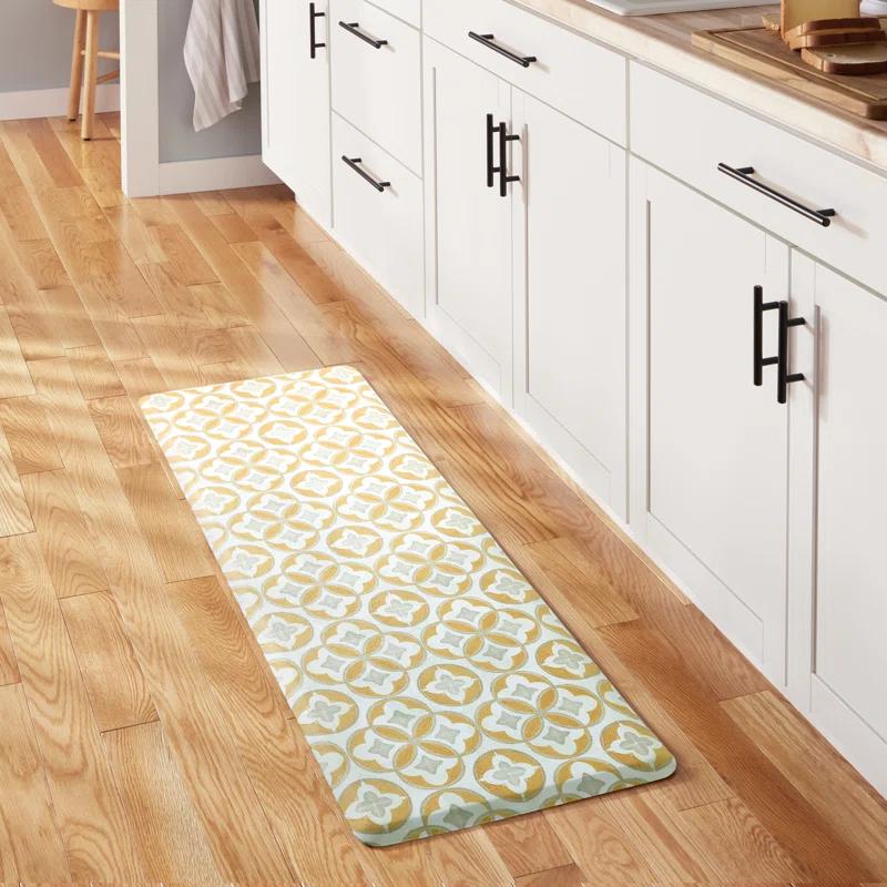 Fiesta FIESTA Postiano Tiles Geo Textured Anti-Fatigue Comfort Non-Slip Kitchen Runner Mat