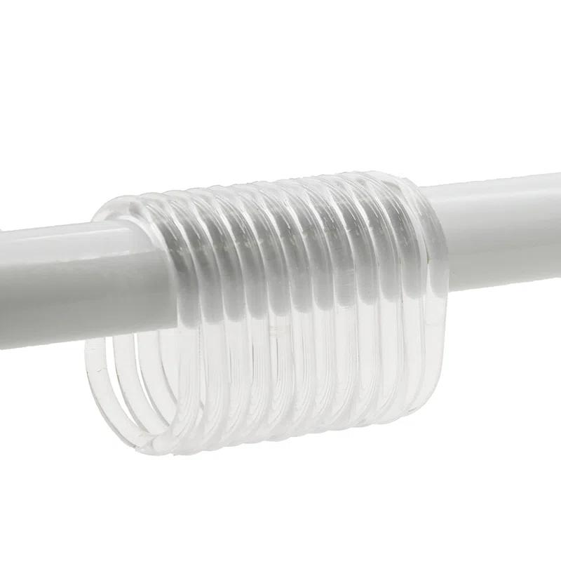 Evideco Solid Plastic Shower Curtain Hooks Rings & Reviews | Wayfair