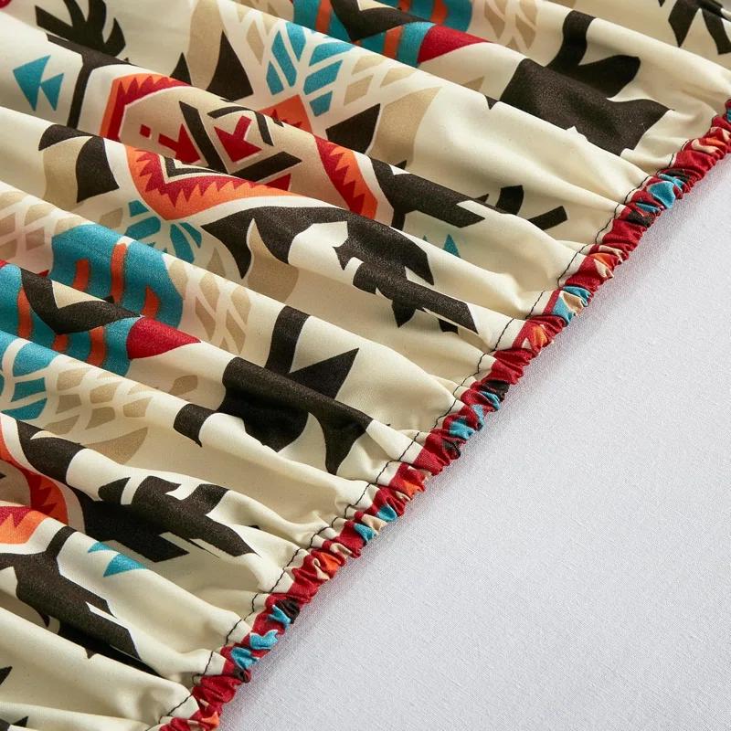 Chezmoi Collection Southwestern Geometric Printed Microfiber Bed Sheet Set