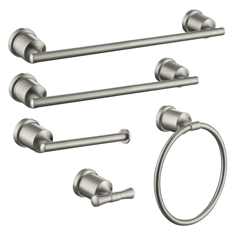 Kingston Brass BAHK9112478SN Kingston Brass Mathsson 5-Piece Bathroom Hardware Set