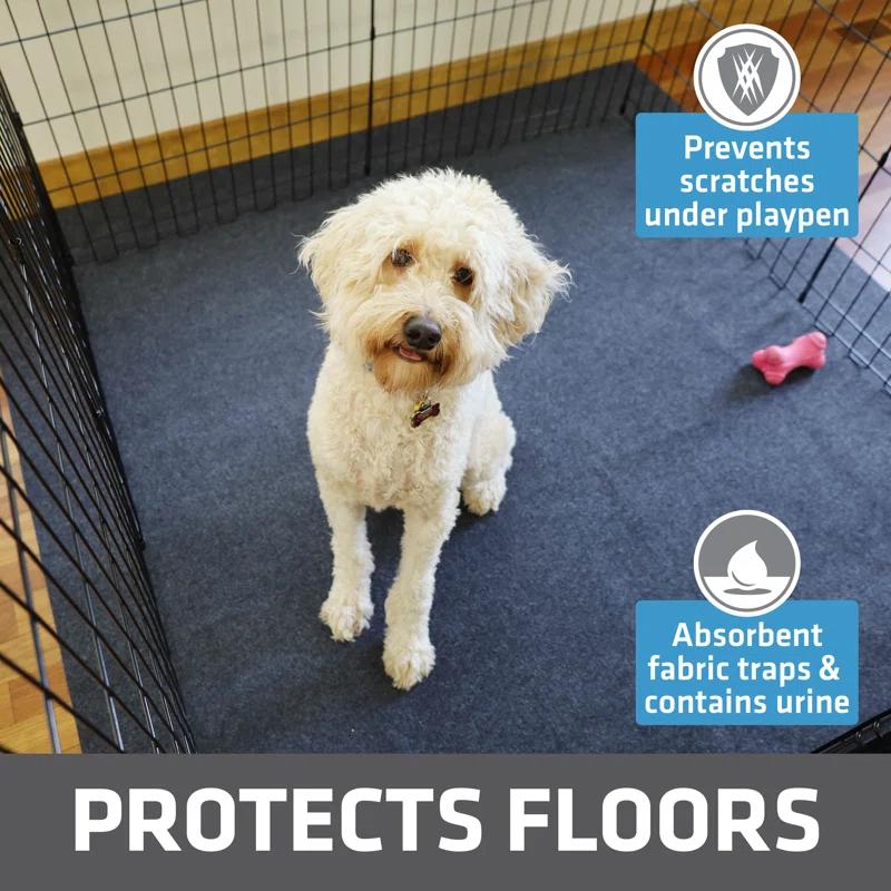XL Dog Playpen Mat, Reusable Puppy Pad For Pet Training, Housebreaking, And Incontinence – Absorbent, Waterproof, Non-Slip, Machine Washable