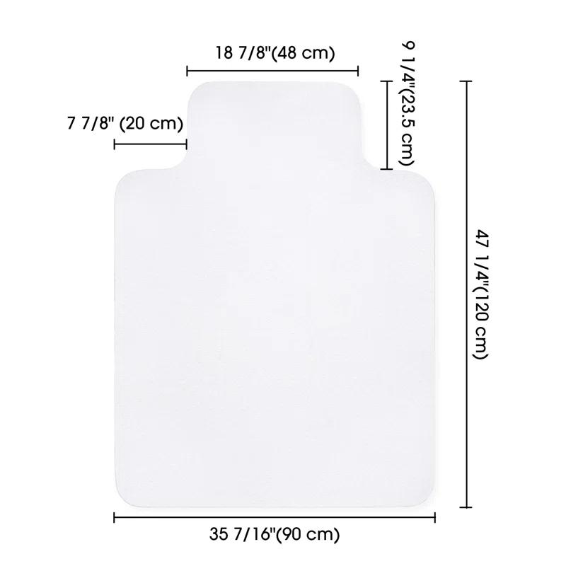 Hard Floor Beveled Standard Lip Chair Mat (Set of 2)