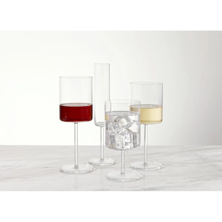 Modo 13.5 oz. Crystal White Wine Glass (Set of 4)