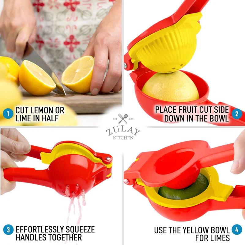 Zulay Kitchen Zulay Kitchen 2-in-1 Manual Lemon Squeezer Manual Juicer Citrus Press
