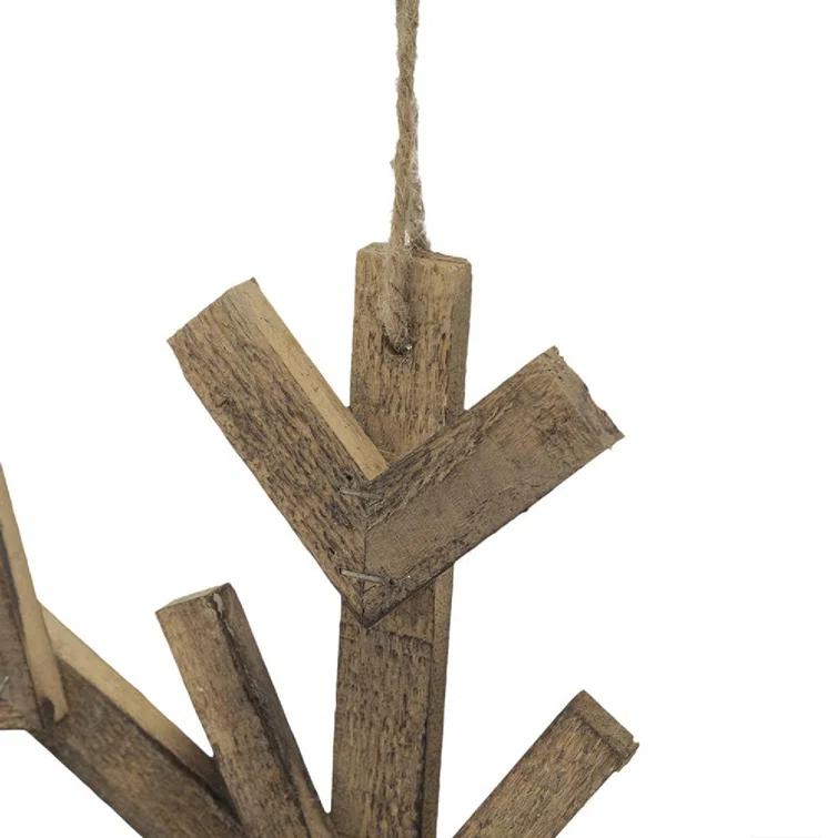 A&B Home Snowflake Ornaments - Set of 6 - Brown (Set of 6)