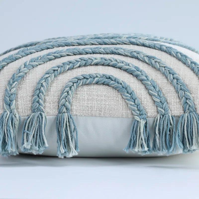 Pillow Perfect Tassels Cotton Throw Pillow