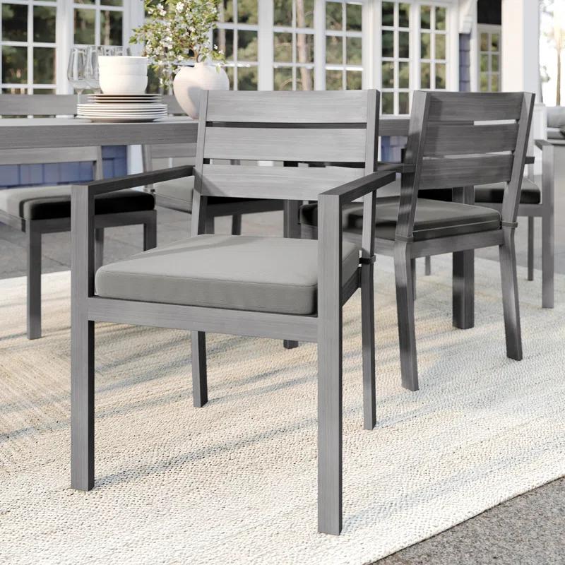 Martha Stewart Martha Stewart Bedford All-Weather Stacking Patio Dining Armchairs With Seat Cushions (Set of 2)