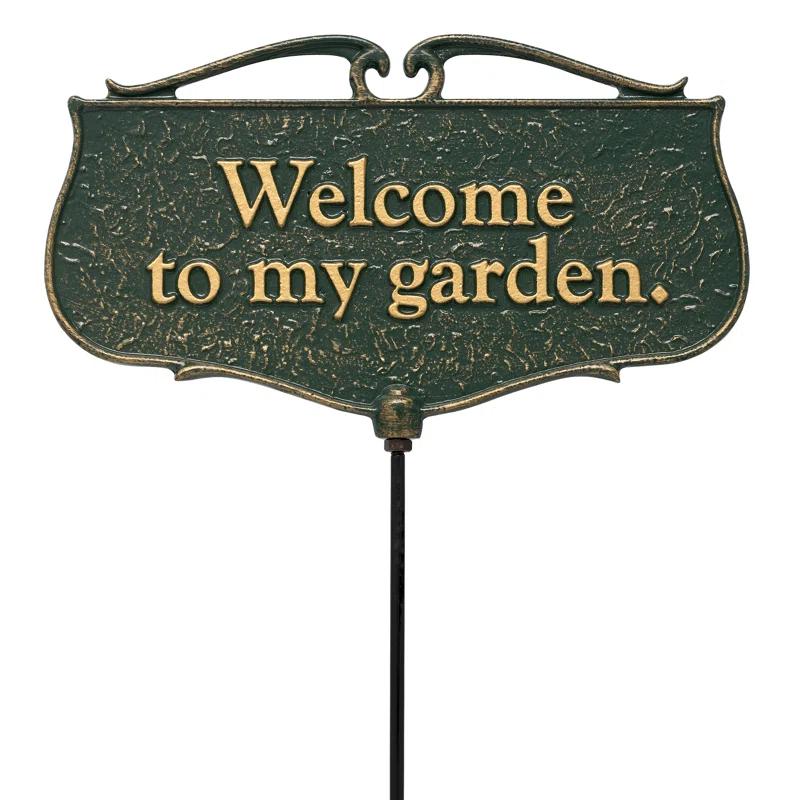 Flora & Fauna Welcome to My Garden Poem Garden Sign