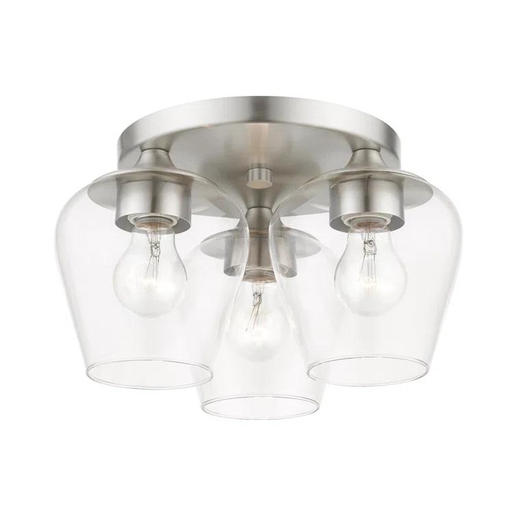 Willa Arlo™ Interiors Chrisha Orizaba 3-Light 13" Flush Mount