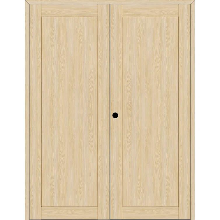 Belldinni 1 Panel Shaker Manufactured Wood Paneled Double Swing Interior Door