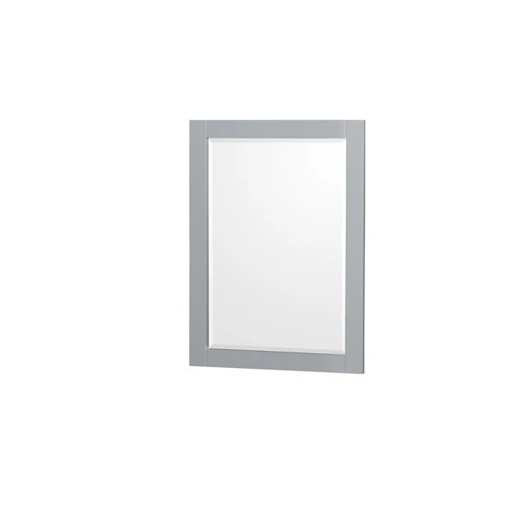Wyndham Collection Sheffield 36" Freestanding Single Bathroom Vanity with Marble Top with 24" Mirror