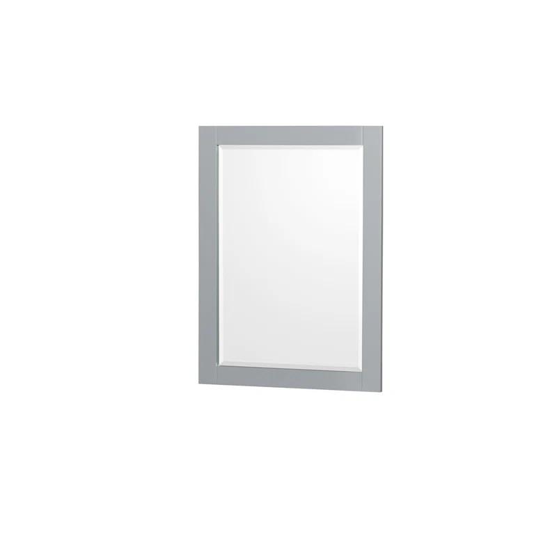 Wyndham Collection Sheffield 36" Freestanding Single Bathroom Vanity with Marble Top with 24" Mirror