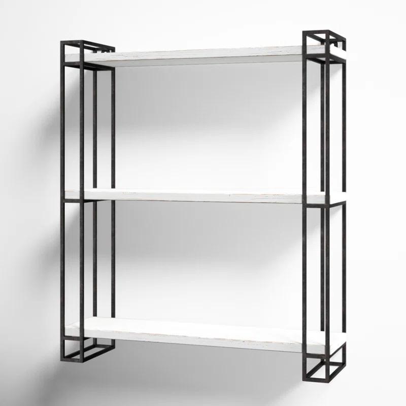 Burchill 3 Piece Pine Floating Shelf