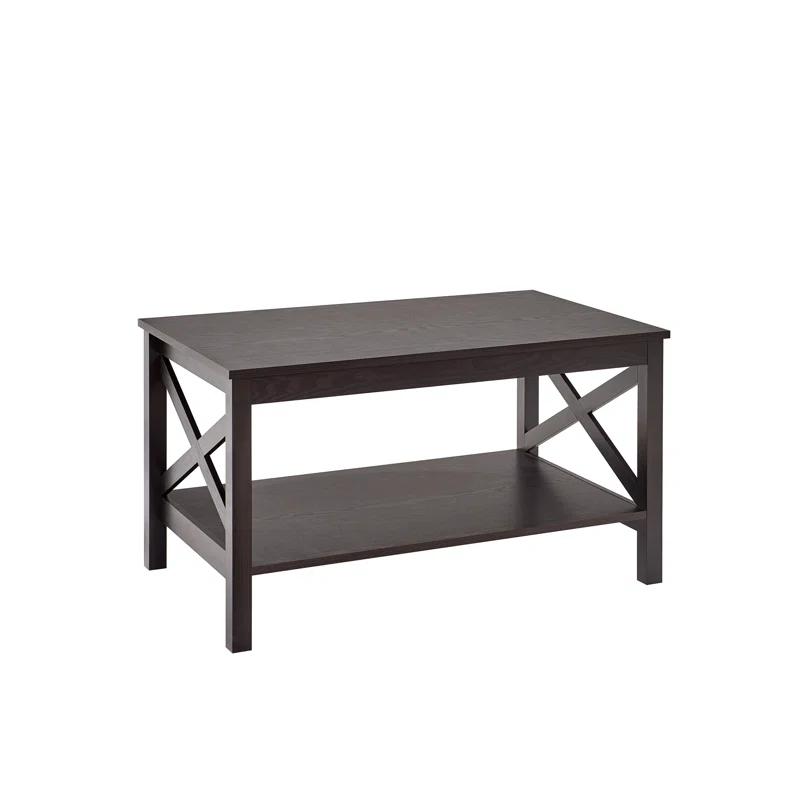 ClosetMaid X-Frame Furniture Two-Tier Coffee Table with Shelf