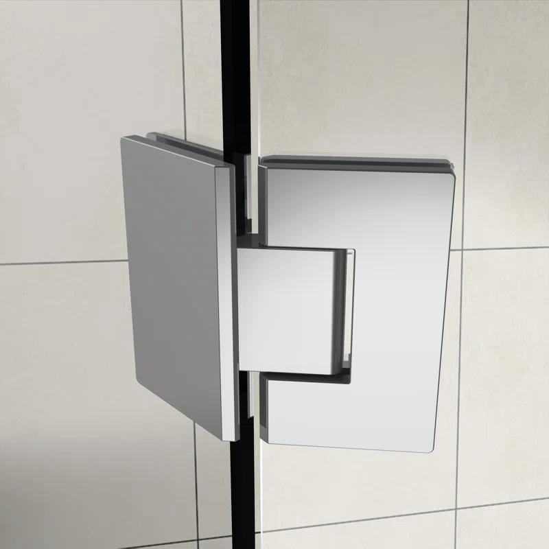 Aston SEN966EZ-CH-34-10 Merrick 34" x 72" Neo Angle Hinged Shower Enclosure
