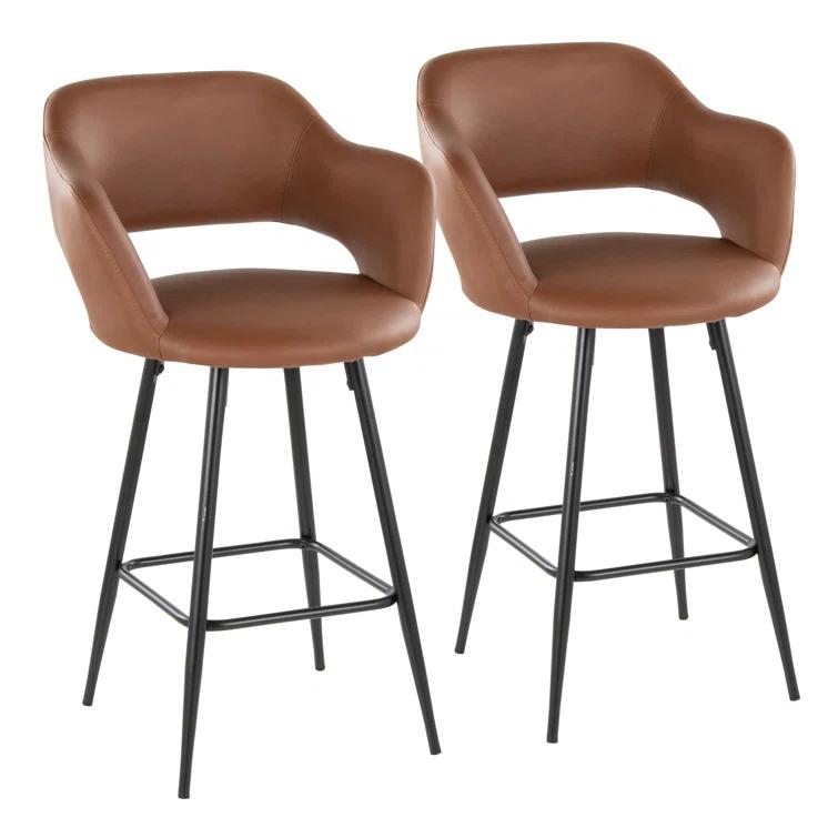 Everly Quinn Margarite Fixed-Height Counter Stool - Set Of 2