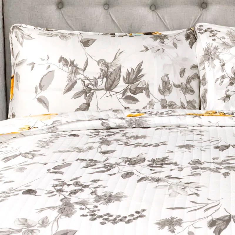 Lush Decor Floral Reversible Quilt Set